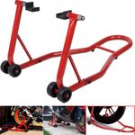 Heavy Duty Rear Motorcycle Paddock Stand Black Motorbike Stand Free Bobbin Hooks