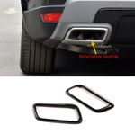 Glossy Piano Black Steel Exhaust Cover For LR Range Rover Sport 2018-2020