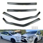 1 Set 4pcs For Ford S-Max MK2 10-15 5 Door Wind Rain Sun Guard Deflectors Tinted