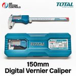 Total Tools - 150mm Digital Vernier Caliper Measure -  Stainless Steel