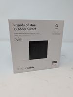 SENIC GIRA FRIENDS OF HUE OUTDOOR SMART SWITCH BLACK RRP £69.00 **BRAND NEW**