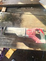 Milwaukee SAWZALL Corded Electric Reciprocating Saw Tool Only Red/Grey Used