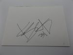 6" x 4" AUTOGRAPH BOOK PAGE SIGNED BY KEVIN SCHWANTZ - MOTORCYCLE RACER