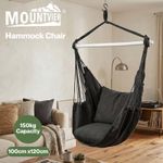 Mountview Hammock Chair Hanging Rope Swing Seat Indoor Outdoor with Cushions