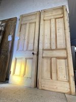 VICTORIAN - HUGE DOUBLE PANEL DOORS / ROOM DIVIDES ANTIQUE PINE - RECLAIMED