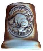 Swagman Platypus Australian Vintage Very Rare Thimble Pottery Collectible