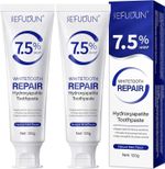 7.5% Hydroxyapatite Toothpaste 2 Pack, Fluoride-Free Nano Hydroxyapatite Toothpa