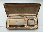 Colibri Vintage Monogas Lighter & Cigarette Case Gold / Silver Star Design
