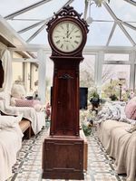 19th C Scottish Mahogany Longcase Grandfather Clock