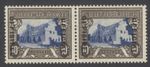SG O27 South Africa 1935-49. 10/- blue & blackish-brown. Mounted mint CAT £120