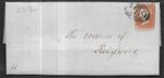 GB Queen Victoria 1841 1d Red Imperforate on 1847 Entire (222)