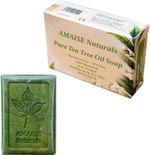 AMAISE Naturals 110g Tea Tree Oil Soap - Antifungal Antiseptic Soap - 100% Vegan