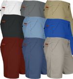 Men's Chino Shorts Casual Summer Slim Fit Cotton Stretch Knee Length Breathable