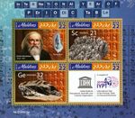 MINERALS & ELEMENTS Dmitri Mendeleev Crystals MNH Stamp Sheet #142 2019 Maldives