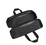 ICE SEA Portable Waterproof Fishing Rod Reel Case Bag Canvas Fishing - black)
