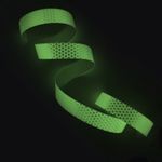 1 Foot - 1" / 25mm Honeycomb Cyflect Sew On Tape Reflective + Photoluminescent