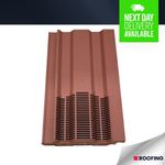 15 x 9 Profile Interlocking Roof Tile Vent Inline Range - Built In Downpipe RED