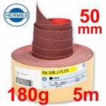 50mm  180 grit  Jflex 5 Metres RB346 Hermes Cloth Backed J Flex Sandpaper