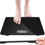 Weighing Scales  Digital Bathroom Scales for Body Weight in kg/LB 180KG Black.