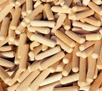 10mm x 40mm Multigroove Hardwood Chamfered Fluted Wooden Dowels Pins Wood 10 40