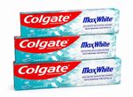100ml x 3 Colgate Max White Toothpaste  With Whitening Crystals mint