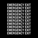 10 X WHITE EMERGENCY EXIT COACH BUS MINIBUS LEGAL 25MM PSV PCV LETTERING VINYL