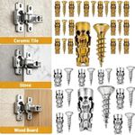 6x14mm Door Hinge Repair Screws Kit Cabinet Stripped Hole Fix Anchors 30/100 PCS