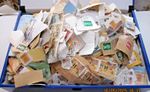 F'SCAP BOXFILE OF USED GB CHARITY KILOWARE MOSTLY DEFINS, MAINLY PRE 1990.#04573