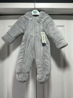 Unisex faux fur snowsuit  0-3 months