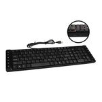Xclio Slim Multimedia Soft Touch Quiet Spill Resistant Keyboard with 2 Port USB 