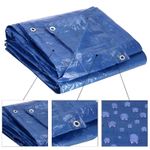 Tarpaulin Heavy Duty Tarp Cover 13 SIZES Waterproof Caravan Camping Ground Sheet