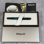 Pelikan M205 Petrol Marble Fountain Pen Limited Color with Box Collectible