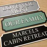Personalised Wooden Street Road Sign Painted Family Name House Sign Any colour