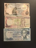 Set Of 3 Banknotes Malta 🇲🇹