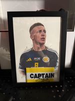 Scotland-Rare Lewis Ferguson Handsigned Armband Framed Presentation w COA