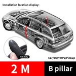 SEAMETAL 2M Car Door Edge Seal Strip Rubber B-Pillar Weatherstrip Waterproof Sou