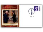 King Charles III Greets Prime Minister Rishi Sunak Commemorative Cover
