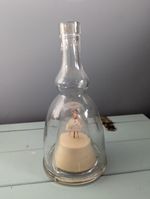Bols Ballerina Vintage Glass Liquor Bottle Musical Theme, Good Working Condition