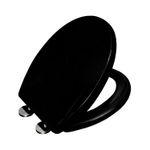 Toilet Seat Black Soft Close Heavy Duty Universal Fit One Button Quick Release