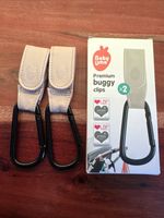 Baby Una Pram Clips - Universal Baby Buggy Pushchair Stroller - Cream/ Beige