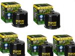 RACE OIL FILTER HF204RC x5 BUNDLE FITS KAWASAKI TRIUMPH YAMAHA HONDA MOTORCYCLE