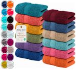 10x Face Cloths Towels Egyptian Cotton Super Soft Flannels Washcloth Towels Set
