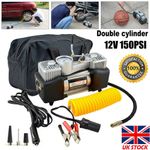 Heavy Duty Portable Electric Car Tyre Inflator 150PSI Air Compressor Pump 12V UK