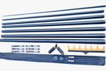 11m  Fishing Pole CARBON  14 Elastic Fitted Roller Roost Ready Pole Rigs