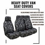 Grey Camouflage For Renault Master Extra Heavy Duty Waterproof Van Seat Covers