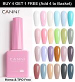 CANNI® Hema & TPO Free 9ml Nail Gel Polish Soak Off LED Colours Base Top Varnish