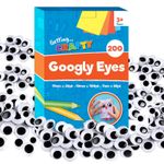 200–800pk Googly Eyes Self Adhesive Craft Eyes Assorted Sizes for Kids Crafts