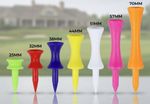 Plastic Castle Golf Tees Graduated - All Colours & Sizes Green Red Blue ect