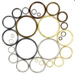 Metal O-rings 5 7 9 12 15 20 29 31 37 39 50 69 mm Bags Straps Leads Handles