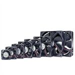 Small Axial Flow Silent Strong Electric Cabinet Cooling Fan 4 to 12cm DC 12V 24V